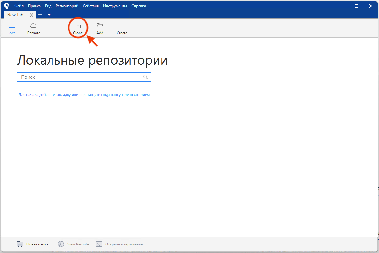 Клонирование репозитория по Url